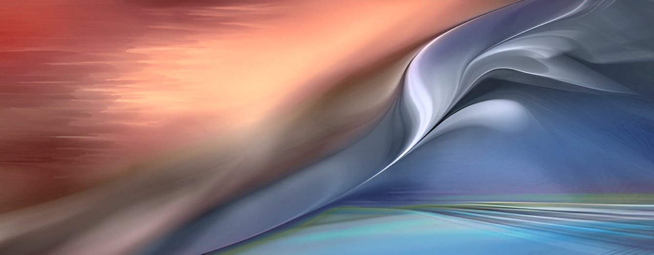 Flowing abstract landscape design