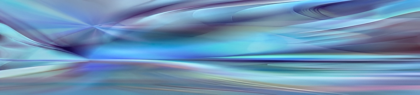 Blurred ocean horizon in digital art