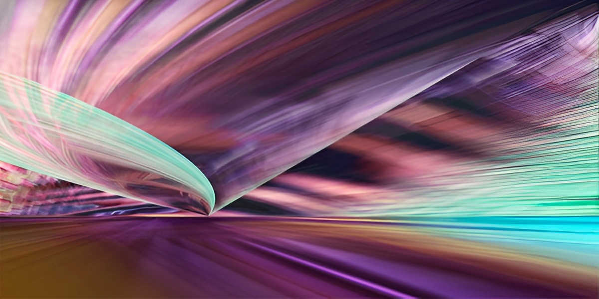 Dynamic streaks of vibrant colors.