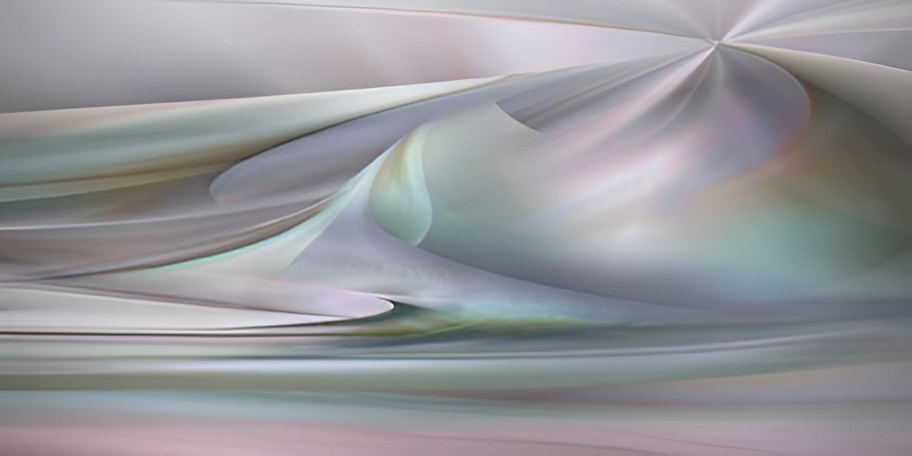 Abstract pastel waves and curves