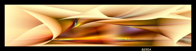 Flowing shapes with warm hues