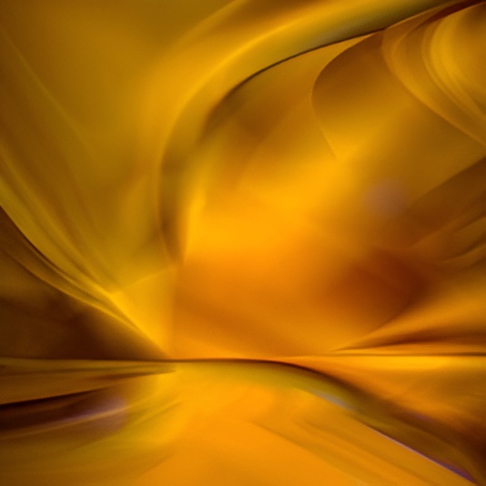 Abstract golden waves and reflections