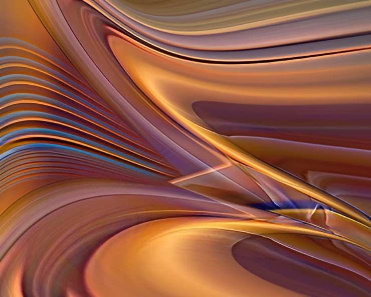 Vibrant swirls of color and light