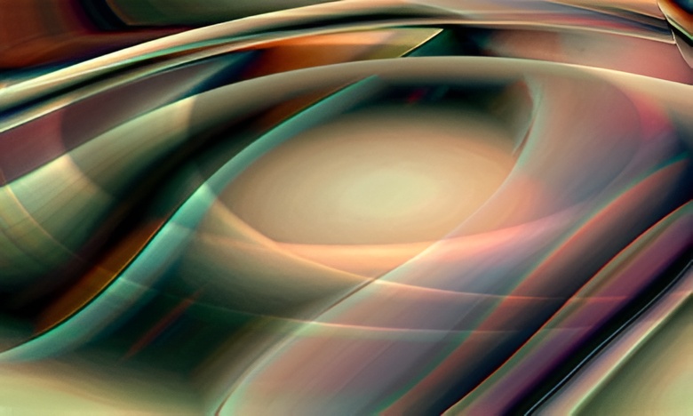 Multicolored dynamic abstract waves