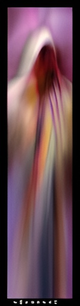 Abstract colorful figure with blurred effect