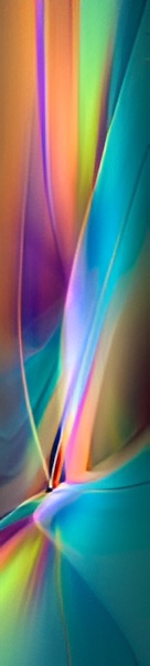 Colorful abstract light waves
