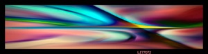 Dynamic abstract image with blended hues