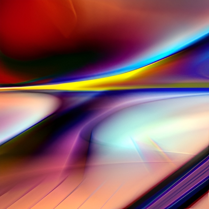 Abstract colorful light streaks