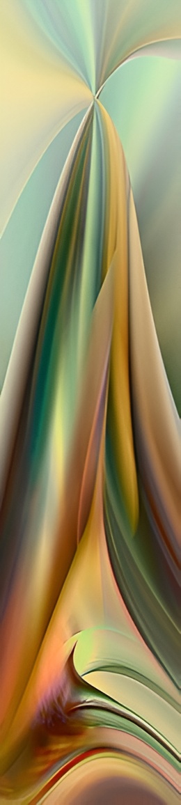 Flowing multicolor digital painting