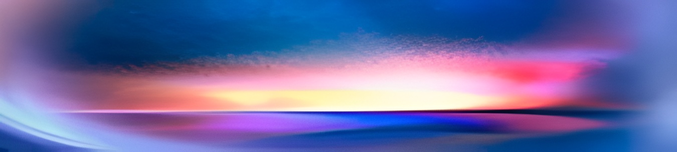 Vibrant ocean sunrise illustration