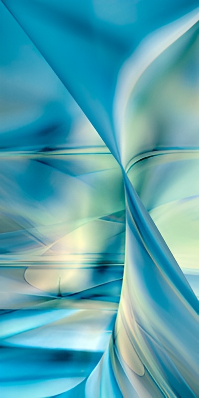 Soft flowing abstract design in blues