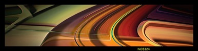 Vibrant flowing lines artwork