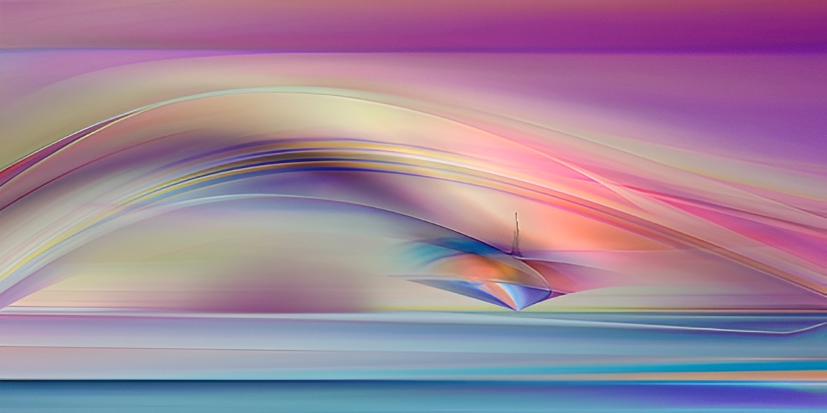 Vibrant, flowing abstract design with curves