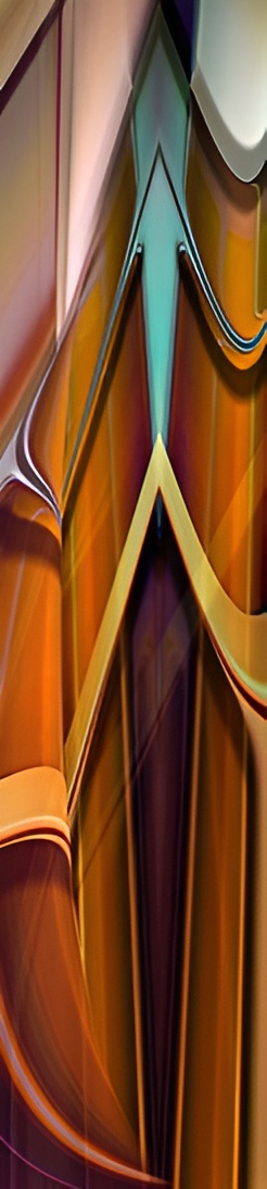 Colorful abstract art with curves