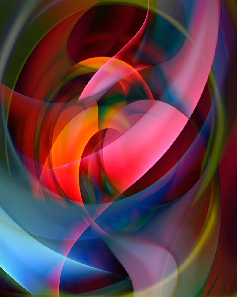 Colorful abstract swirling pattern