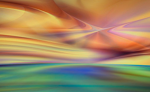 Abstract colorful waves of light