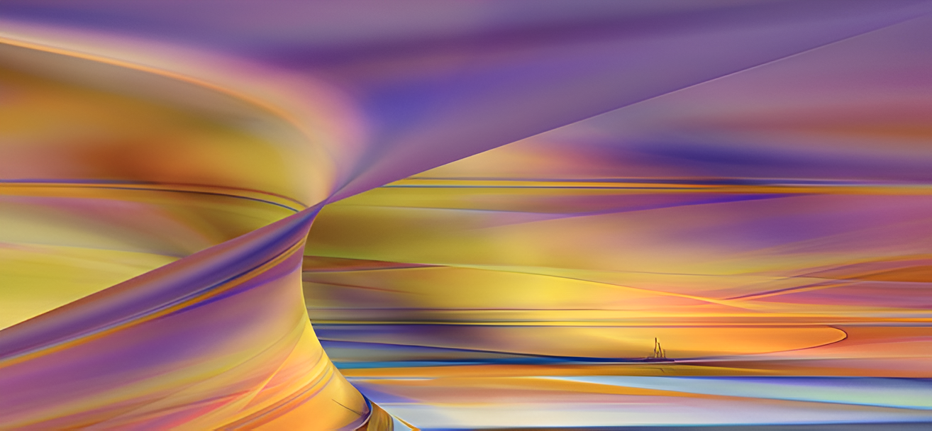 Vibrant abstract wave pattern artwork