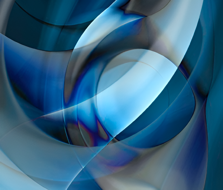 Abstract blue and gray swirling pattern
