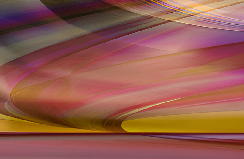 Colorful abstract waves and curves