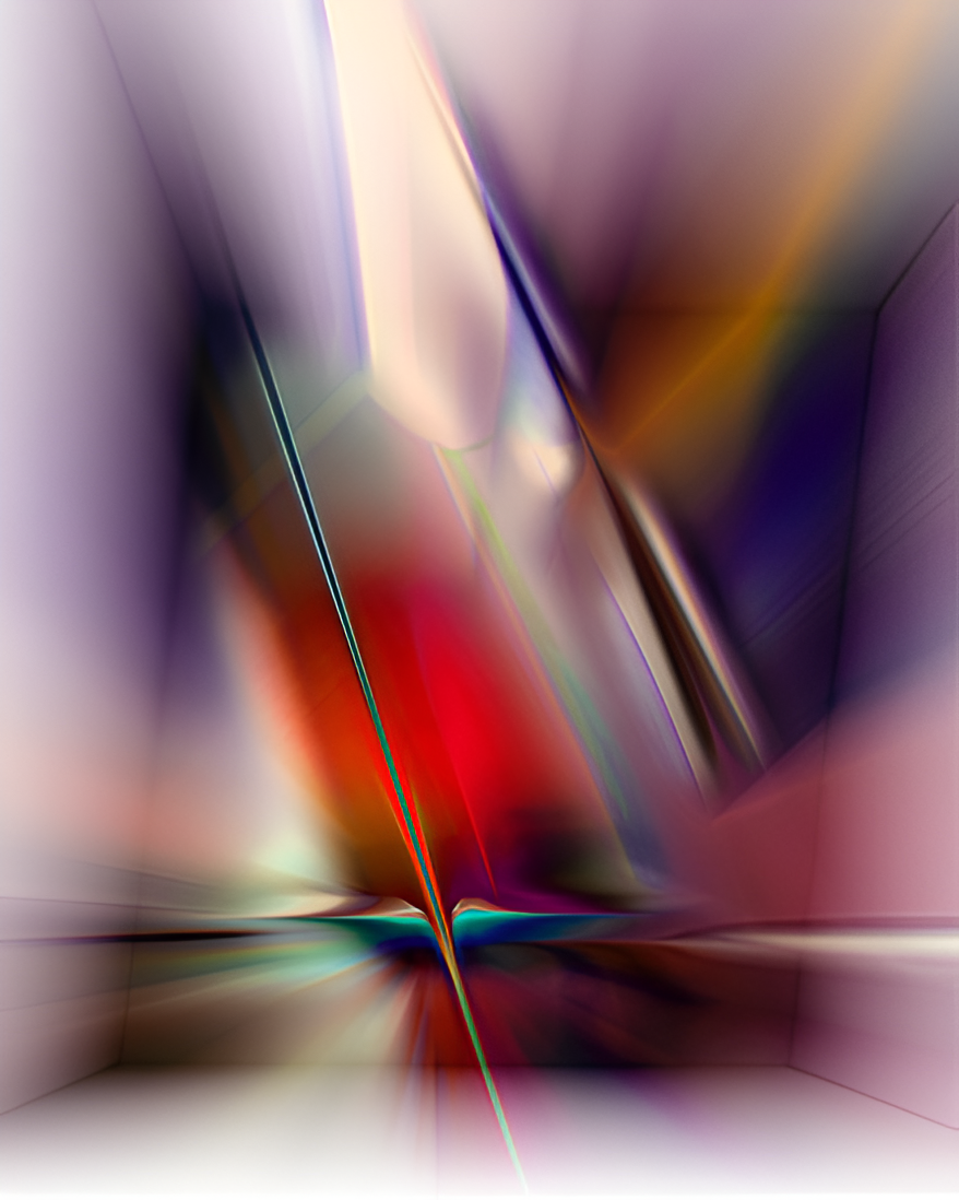 Colorful abstract digital art with dynamic lines