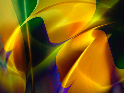 Abstract colorful swirling shapes