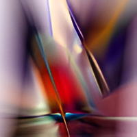 Abstract colorful light streaks