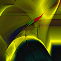 Colorful digital art with dynamic shapes