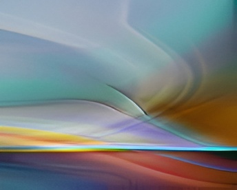 Smooth blended colors in abstract art